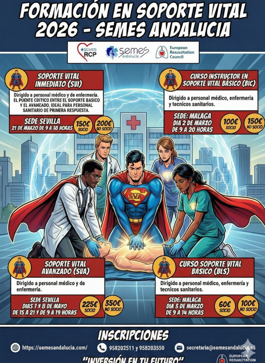 OFERTA CURSOS RCP SEMES ANDALUCIA 2026