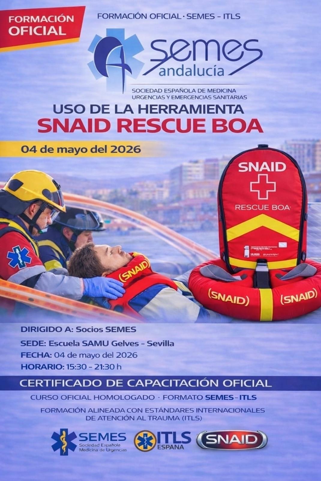 ¡COMPLETO! Curso SNAID RESCUE BOA: Capacitación en Atención al Trauma