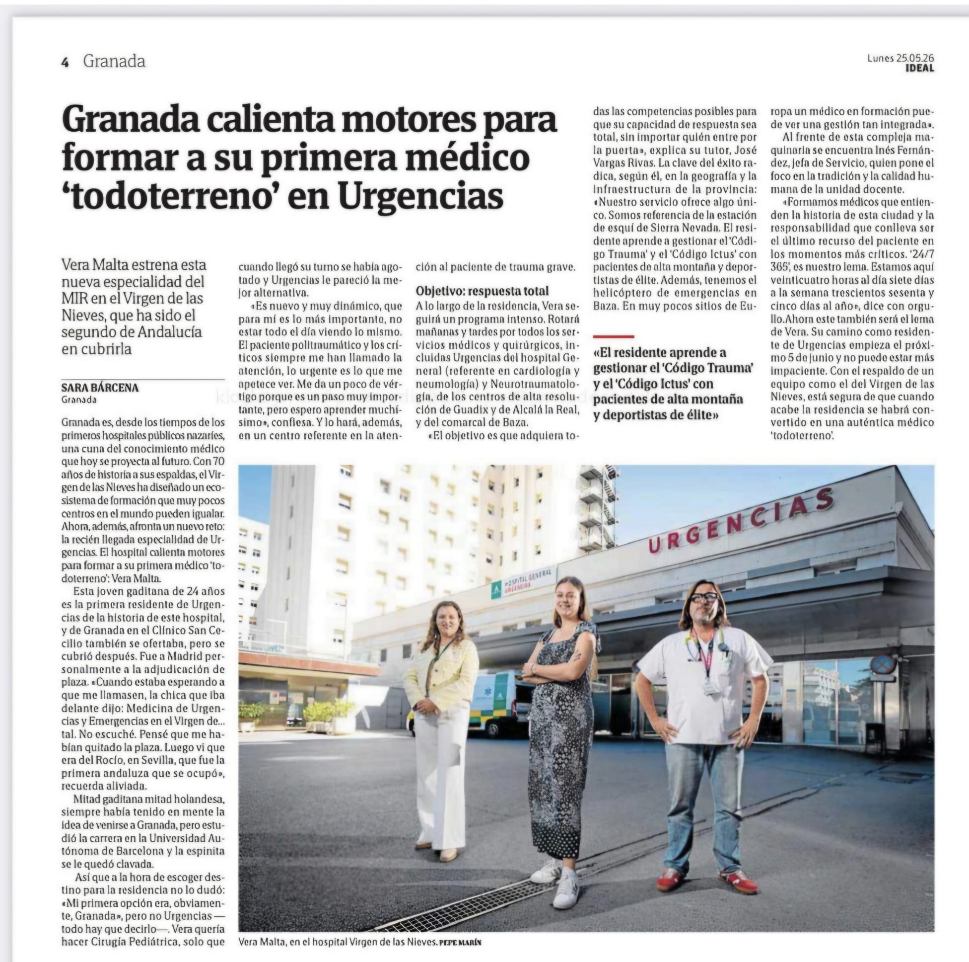 Granada calienta motores para formar a su primera médico 